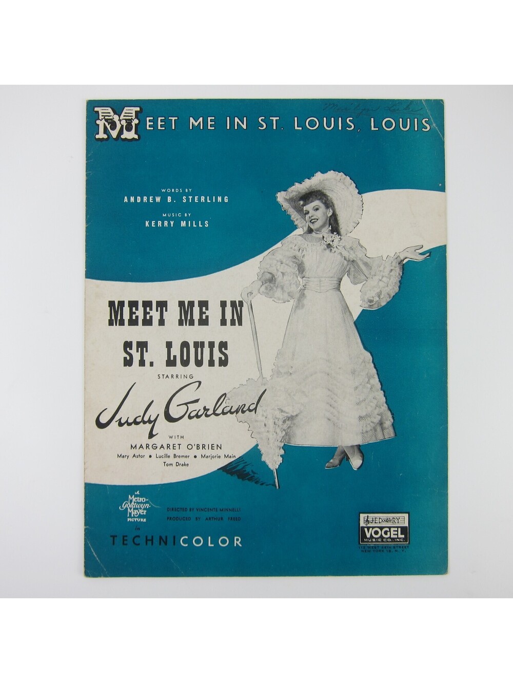 Sheet Music Meet Me In St. Louis Louis Judy Garland Film Vintage 1935